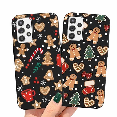 Olgary 2 Stück Weihnachten Handyhülle für Samsung Galaxy A52 4G/5G/A52s 5G 6,5",Sanft Silikon TPU Hülle mit Weihnachts Hirsch Schneemann Santa Geschenke Muster, Christmas Designs Schutzhülle,1 Olgary 2 Stück Weihnachten Handyhülle für Samsung Galaxy A52 4G/5G/A52s 5G 6,5",Sanft Silikon TPU Hülle mit Weihnachts Hirsch Schneemann Santa Geschenke Muster, Christmas Designs Schutzhülle,1 von Olgary