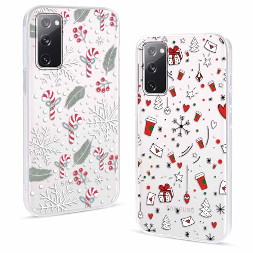 Olgary 2 Stück Weihnachten Handyhülle für Samsung Galaxy S20 FE 4G/5G 6,5",Sanft Hülle mit Snowflakes Weihnachts Hirsch Schneemann Santa Geschenke Muster, Christmas Designs Schutzhülle,1 Olgary 2 Stück Weihnachten Handyhülle für Samsung Galaxy S20 FE 4G/5G 6,5",Sanft Hülle mit Snowflakes Weihnachts Hirsch Schneemann Santa Geschenke Muster, Christmas Designs Schutzhülle,1 von Olgary