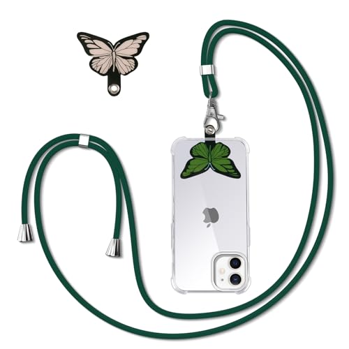 Olgary Handykette Kompatibel mit für Apple iPhone 12 6,1",2X Schmetterling Patch Design Necklace Hülle mit Bands Handyhülle für zum Umhängen,Einstellbar Schutzhülle Mädchen Case,5 Olgary Handykette Kompatibel mit für Apple iPhone 12 6,1",2X Schmetterling Patch Design Necklace Hülle mit Bands Handyhülle für zum Umhängen,Einstellbar Schutzhülle Mädchen Case,5 von Olgary