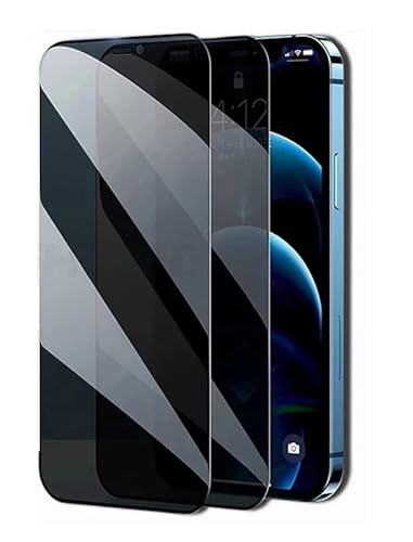 Oli 2 X Sichtschutz Full Screen Privacy für iPhone 13 Mini Panzer Schutz Glas Folie Schutzfolie Folie Displayschutzglas, mit Schwarzen Rändern von Oli