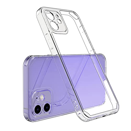 Oli Transparent Silikon Hülle Kompatibel mit iPhone 12 Mini 5.4 Zoll mit Kamera Schutz von Oli