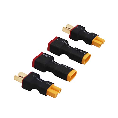 OliRC 4 St. XT30 XT-30 zu T-Stecker Deans Style Männliche Weiblichen Stecker Adapter(C147-4) von OliRC