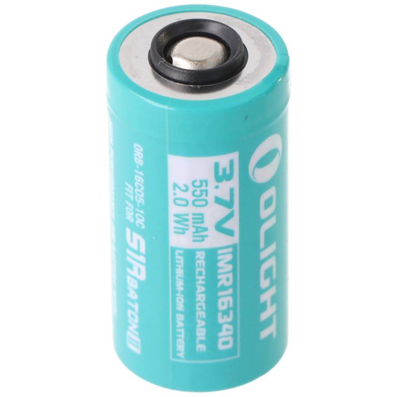 Olight 16340 ORB-16C05-10C Akku, IMR16340, passend für Olight S1R II, Perun mini, Baton 3, 3,7V, 550mAh von Olight
