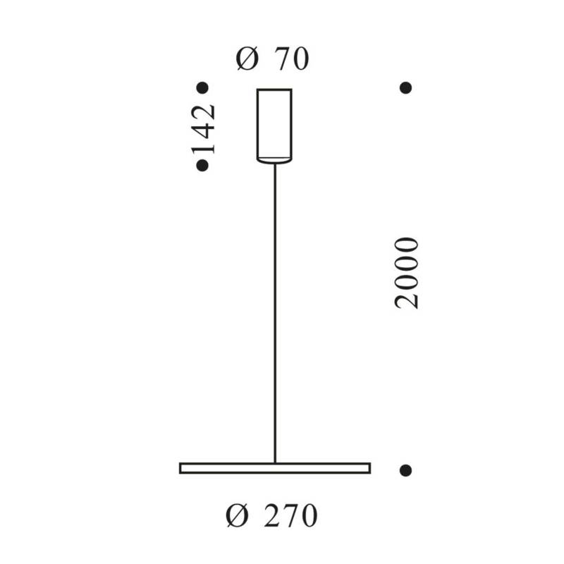 OLIGO Decent Max LED-Hängelampe alu gebürstet von Oligo