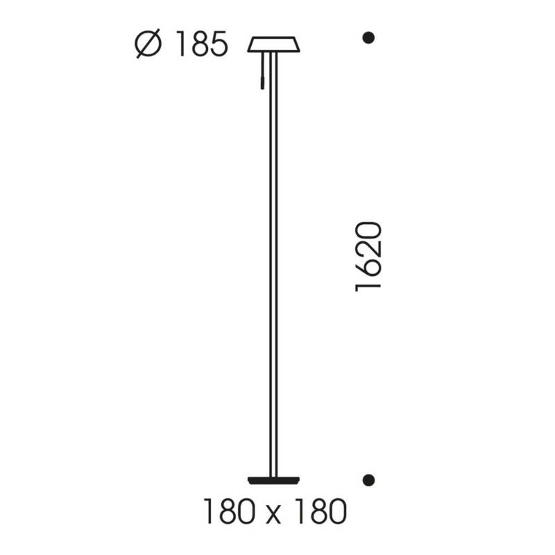 OLIGO Glance LED-Stehlampe rot matt von Oligo