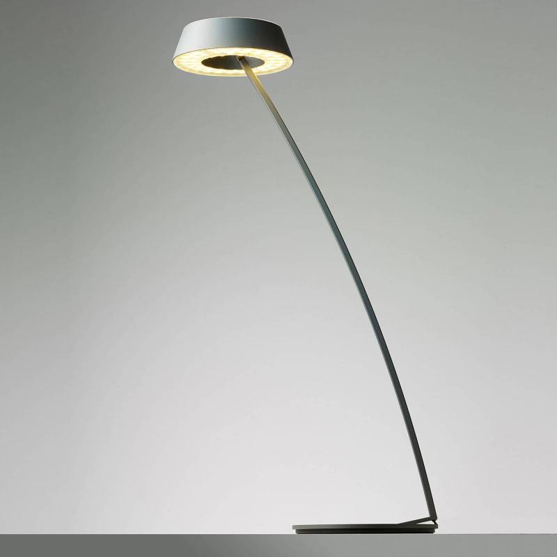 OLIGO Glance LED-Tischlampe gebogen grau matt von Oligo