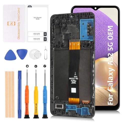 Olivechard A32 5G OEM LCD Display + Rahmen für Samsung Galaxy A32 5G SM-A326B/DS 6,5 Zoll LCD Bildschirm Display Ersatz Touch Digitizer Montageset Pantalla para a326br a236u a236w a236k Olivechard A32 5G OEM LCD Display + Rahmen für Samsung Galaxy A32 5G SM-A326B/DS 6,5 Zoll LCD Bildschirm Display Ersatz Touch Digitizer Montageset Pantalla para a326br a236u a236w a236k von Olivechard