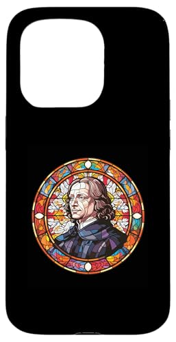 Oliver Cromwell Buntglas Hülle für iPhone 15 Pro von Oliver Cromwell Art Style Designs For Historians