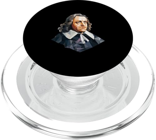 Oliver Cromwell Low Poly Art PopSockets PopGrip für MagSafe von Oliver Cromwell Art Style Designs For Historians