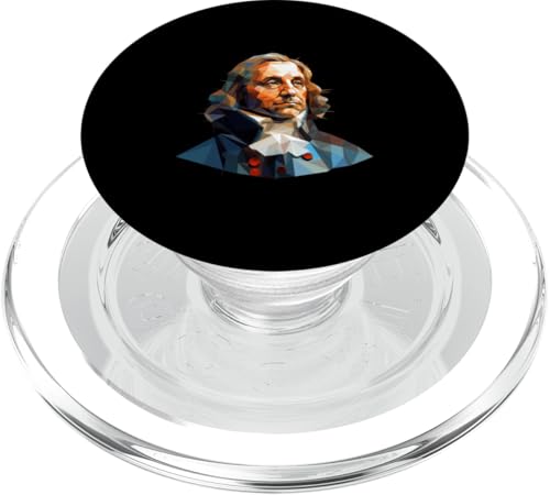 Oliver Cromwell Low Poly Art PopSockets PopGrip für MagSafe Oliver Cromwell Low Poly Art PopSockets PopGrip für MagSafe von Oliver Cromwell Art Style Designs For Historians