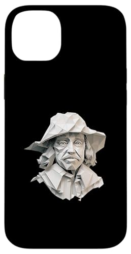 Oliver Cromwell Origami Hülle für iPhone 14 Plus von Oliver Cromwell Art Style Designs For Historians
