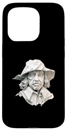 Oliver Cromwell Origami Hülle für iPhone 15 Pro von Oliver Cromwell Art Style Designs For Historians