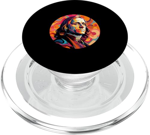 Oliver Cromwell Psychedelisch PopSockets PopGrip für MagSafe Oliver Cromwell Psychedelisch PopSockets PopGrip für MagSafe von Oliver Cromwell Art Style Designs For Historians