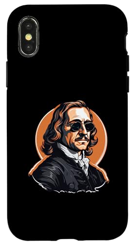 Oliver Cromwell mit Sonnenbrille Hülle für iPhone X/XS von Oliver Cromwell Art Style Designs For Historians