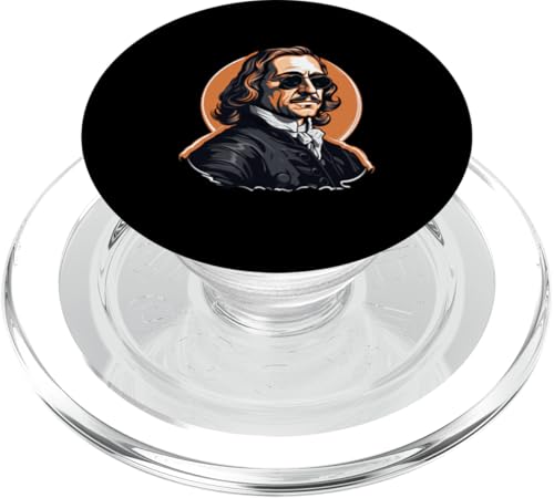 Oliver Cromwell mit Sonnenbrille PopSockets PopGrip für MagSafe von Oliver Cromwell Art Style Designs For Historians