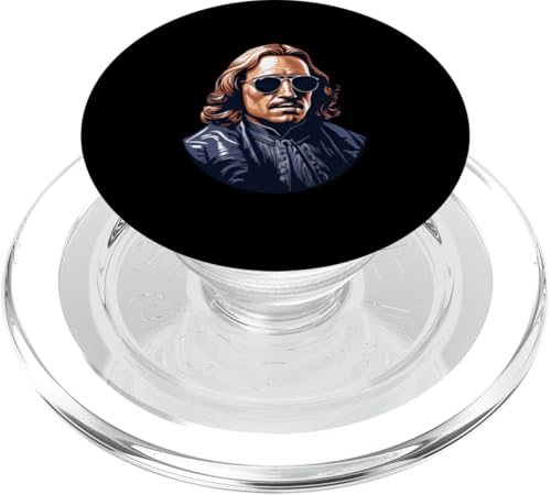 Oliver Cromwell mit Sonnenbrille PopSockets PopGrip für MagSafe von Oliver Cromwell Art Style Designs For Historians