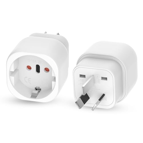 Oliveria Adapter Australien 2 Stück, Deutschland auf Australien Reiseadapter Stecker Australien, Type I Reisestecker Australien Steckdosenadapter für Australien China, Argentinien, Neuseeland, Fidschi Oliveria Adapter Australien 2 Stück, Deutschland auf Australien Reiseadapter Stecker Australien, Type I Reisestecker Australien Steckdosenadapter für Australien China, Argentinien, Neuseeland, Fidschi von Oliveria