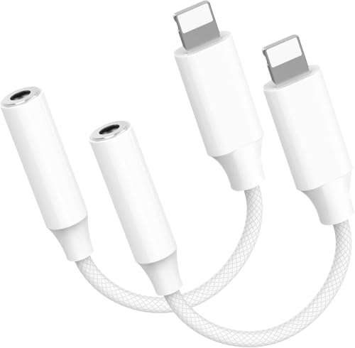 Oliveria iPhone Adapter Kopfhörer, 2 Pack Adapter iPhone Kopfhörer, Kopfhörer Adapter iPhone, iPhone Kopfhörer Adapter, iPhone Aux Adapter für iPhone 14/13/12/11 Pro/X/XS Max/XR/8/7 Oliveria iPhone Adapter Kopfhörer, 2 Pack Adapter iPhone Kopfhörer, Kopfhörer Adapter iPhone, iPhone Kopfhörer Adapter, iPhone Aux Adapter für iPhone 14/13/12/11 Pro/X/XS Max/XR/8/7 von Oliveria