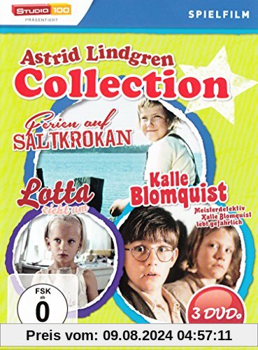 Astrid Lindgren : Ferien auf Saltkrokan - Kalle Blomquist lebt gefährlich - Lotta zieht um - 3DVD Box von Olle Hellbom