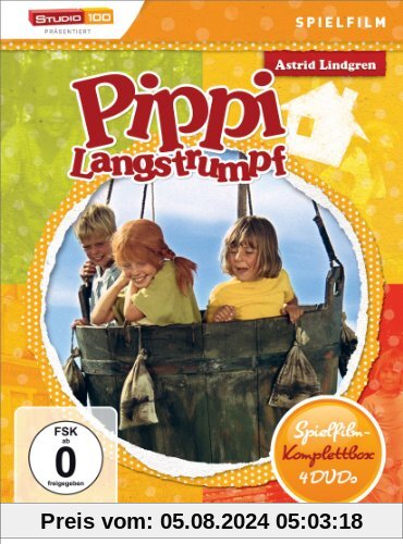 Astrid Lindgren: Pippi Langstrumpf - Spielfilm-Komplettbox [4 DVDs] von Olle Hellbom