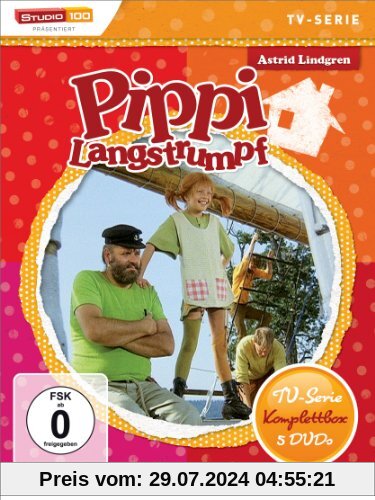 Astrid Lindgren: Pippi Langstrumpf - TV-Serie Komplettbox [5 DVDs] von Olle Hellbom
