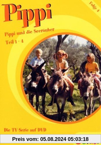 Pippi Langstrumpf - (4) Pippi und die Seeräuber Teil 1-4 von Olle Hellbom