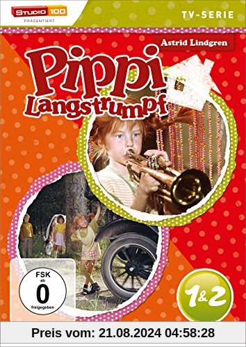 Pippi Langstrumpf - TV-Serie, DVD 1 & 2 von Olle Hellbom