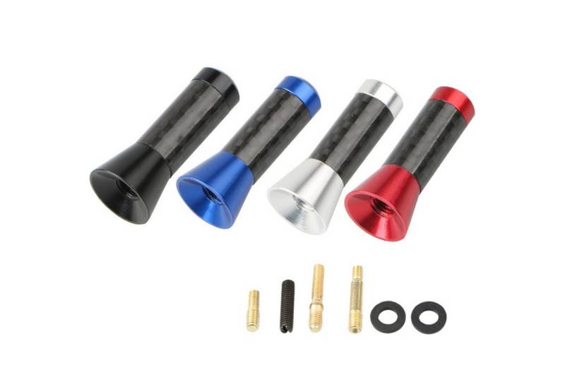 Olotos Auto Antenne 3,5cm Carbon Kurz Stab KFZ Dach Universal Radio AM FM Dachantenne von Olotos