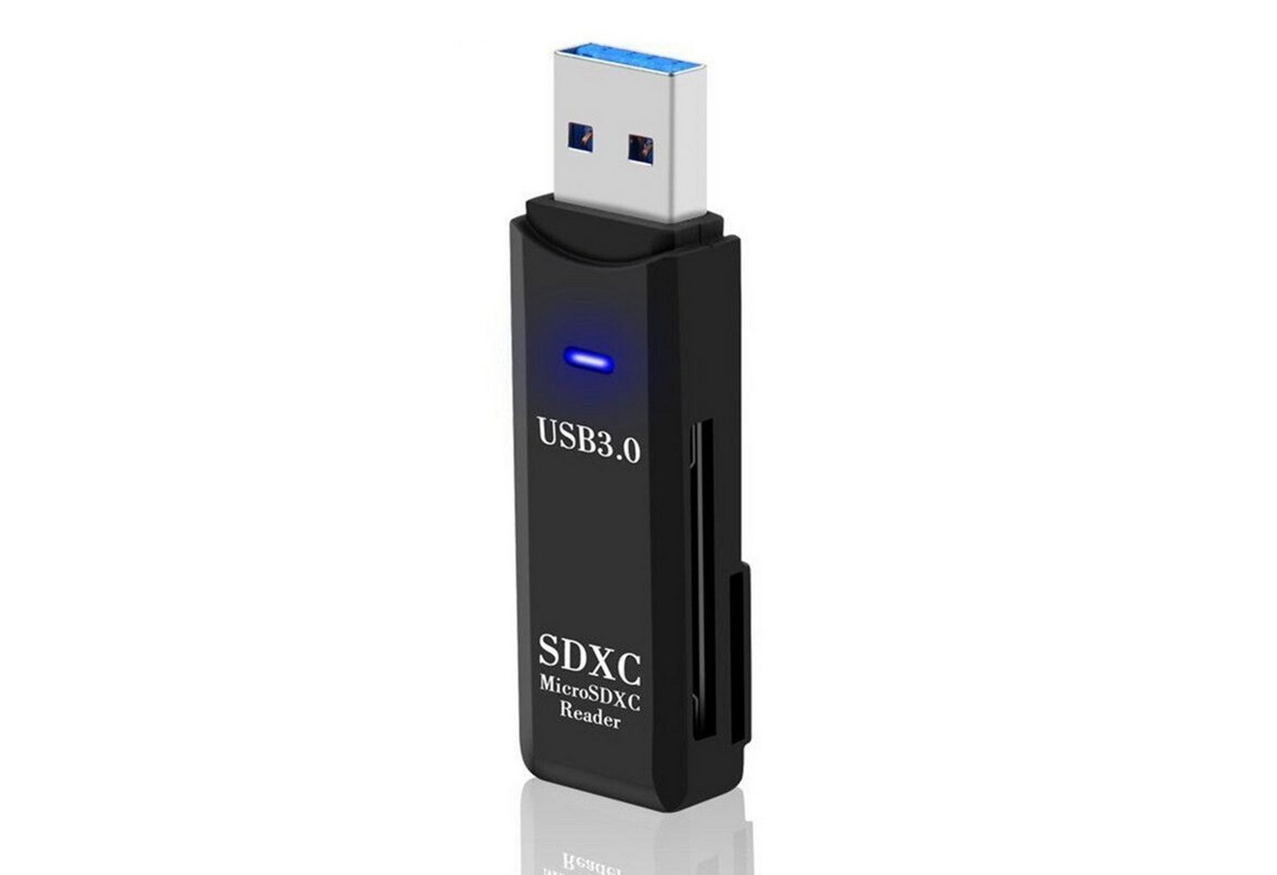 Olotos Speicherkartenleser USB 3.0 Kartenleser Highspeed Kartenlesegerät Card Reader Stick, Unterstützt SD/Micro SD/TF/SDHC/SDXC/MMC mit Windows/Mac/OS Olotos Speicherkartenleser USB 3.0 Kartenleser Highspeed Kartenlesegerät Card Reader Stick, Unterstützt SD/Micro SD/TF/SDHC/SDXC/MMC mit Windows/Mac/OS von Olotos