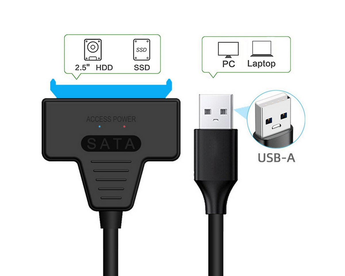 Olotos USB 3.0 auf zu SATA Festplatten Adapter Kabel Für 2,5" Zoll HDD SSD Computer-Adapter Olotos USB 3.0 auf zu SATA Festplatten Adapter Kabel Für 2,5" Zoll HDD SSD Computer-Adapter von Olotos