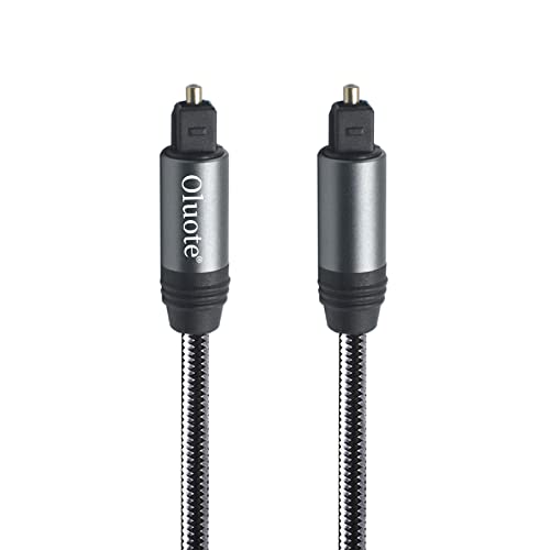 Oluote Optisches Audiokabel,Toslink Kabel,Aluminiumgehäuse, ABS-Anschluss,Digitales Optisches Kabel für Soundbar, Fernseher, PS4, Xbox, Spielekonsole und mehr(3m) von Oluote