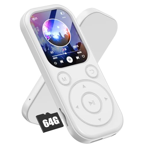 Olycism 64GB MP3 Player mit Bluetooth 5.3 Tragbarer MP3 Player mit integriertem LautsprecherMP3 Player Bluetooth für Kinder & Erwachsene 300mah mit HiFi-Sound FM Radio Sprachaufzeichnung Olycism 64GB MP3 Player mit Bluetooth 5.3 Tragbarer MP3 Player mit integriertem LautsprecherMP3 Player Bluetooth für Kinder & Erwachsene 300mah mit HiFi-Sound FM Radio Sprachaufzeichnung von Olycism