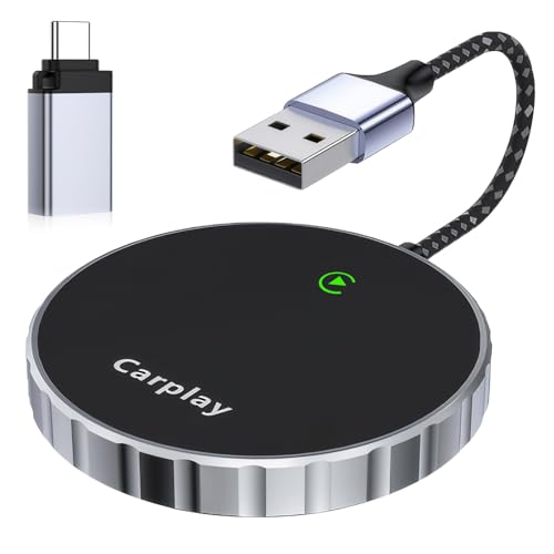 Olycism CarPlay Wireless Adapter für iPhone Schnell und Stabil Umwandlung von Wired in Wireless CarPlay Plug & Play Wireless CarPlay Adapter Dongle Passend für Apple iOS 10+ & Autos ab 2016 von Olycism