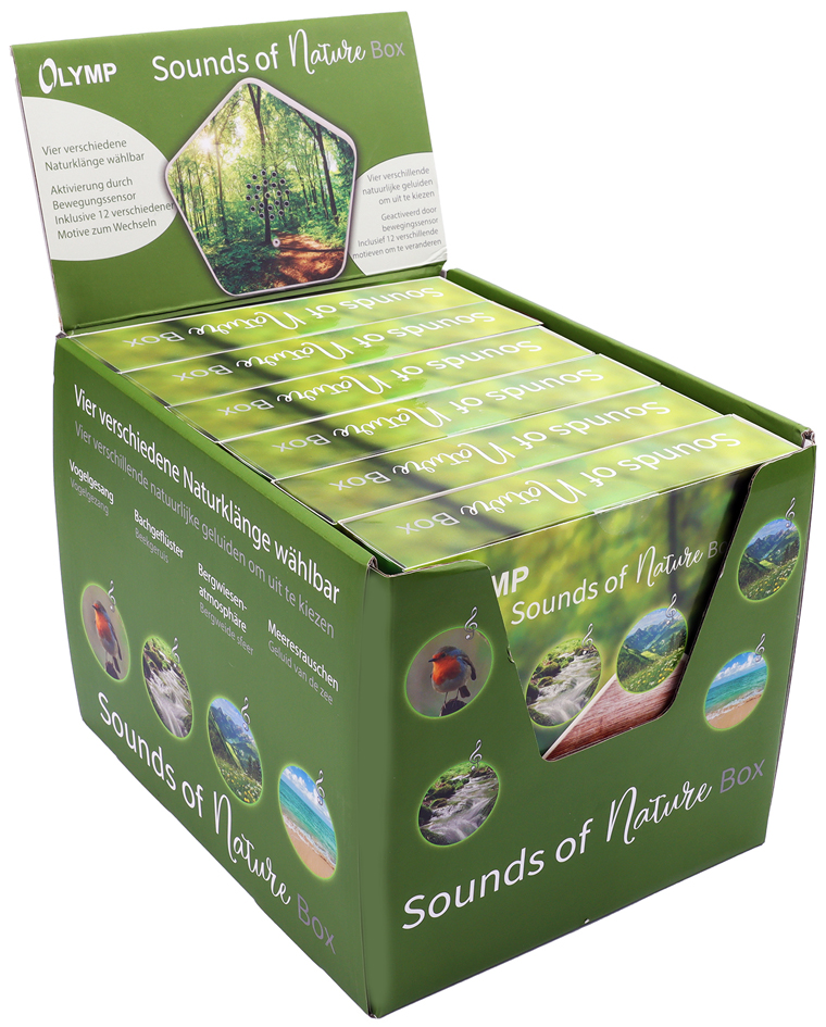 OLYMP Klangbox Sounds of Nature Box, 4 Naturklänge, Display von Olymp