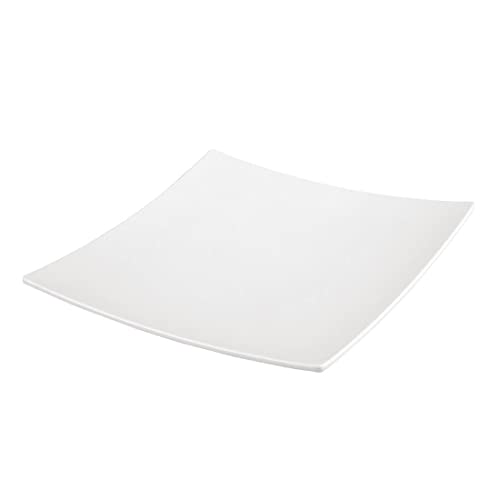 Kristallon Curved Square Melamine Plate White - 300mm von Olympia