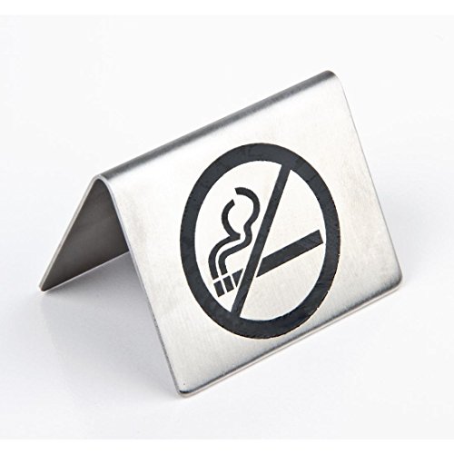 No Smoking Tisch Schild 36 x 32 x 2 mm Bar Restaurant Geschirr von Olympia