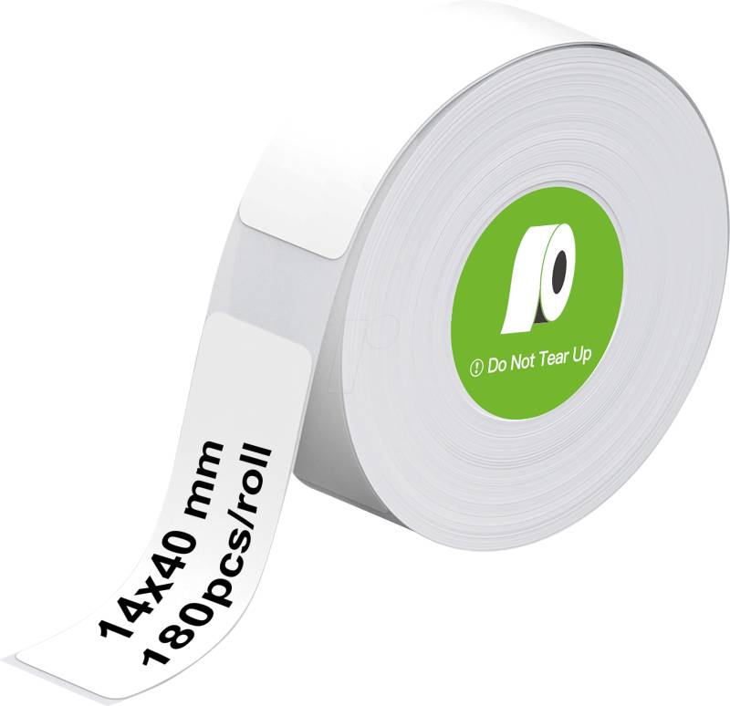 OLYMPIA 6311 - Etikettenrolle, 14 mm x 40 mm, 180 Etiketten, weiß von Olympia