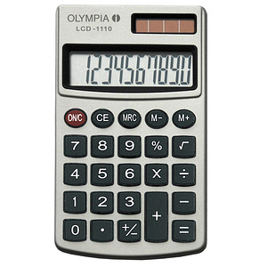 OLYMPIA LCD-1110 Taschenrechner silber von Olympia