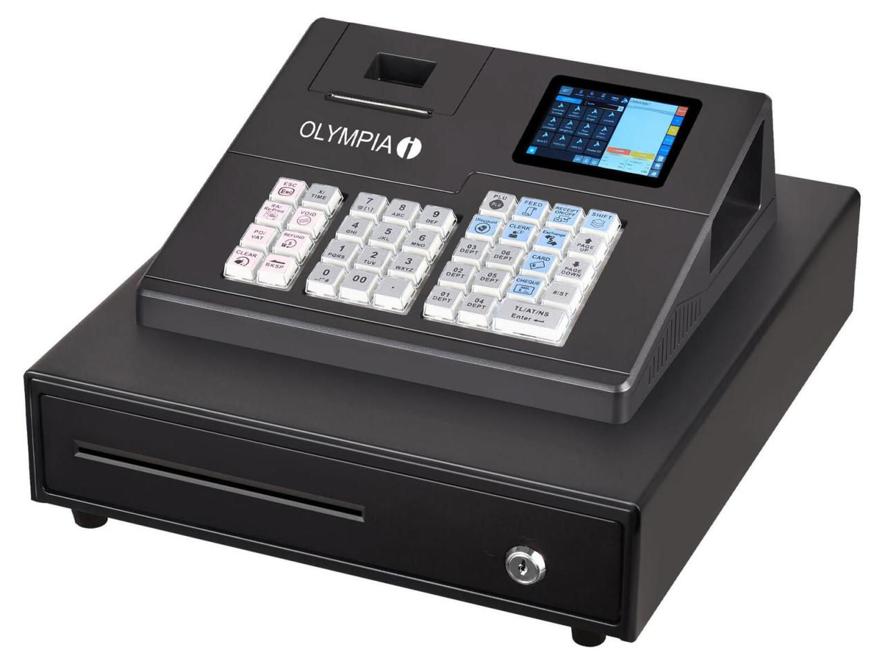 OLYMPIA Registrierkasse K100 (ohne TSE-Lizenz) schwarz von Olympia