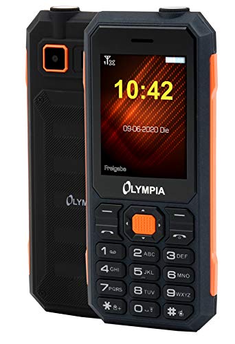 Olympia Active Outdoor Handy Mobiltelefon IP 67 Wasserfest Stossfest Bluetooth von Olympia