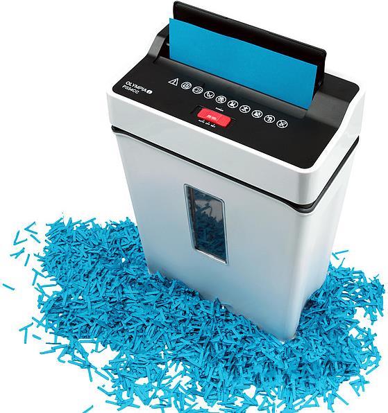 Olympia PS 54 CC Aktenvernichter Cross shredding 22 cm 75 dB Weiß (2711) von Olympia