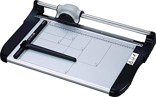 Olympia TR 3615 Rollen-Schneidemaschine (DIN A4, 15 Blatt, Positionierhilfe, Stapelschneider für Papier, Karten und Fotos, Hochwertige Papierschneidemaschine fürs Büro) von Olympia