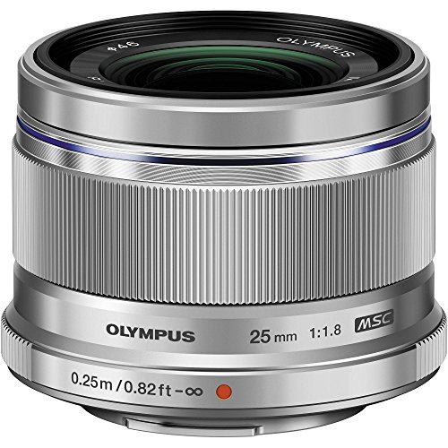 OM System Olympus M.Zuiko Digital 25 mm F1.8 Silber für Micro Four Thirds Systemkamera, kompaktes Design, schönes Bokeh, hell von Olympus