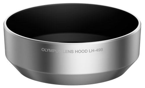 Olympus LH-49B Gegenlichtblende für M.Zuiko 25mm 1:1.8 Objektiv, silber von Olympus