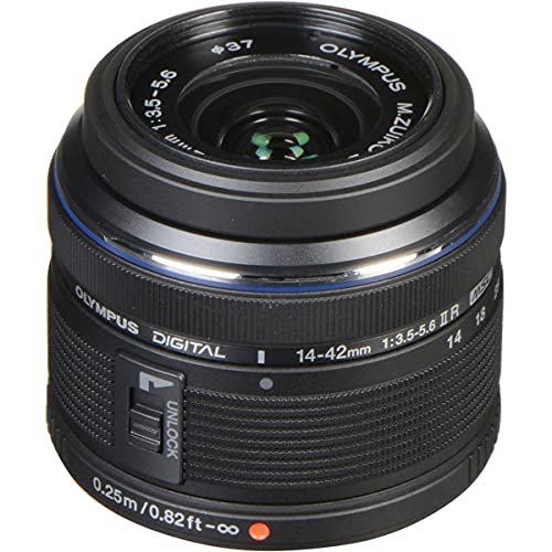 Olympus M.Zuiko Digital 14-42mm F3.5-5.6 II R Lens, for Micro Four Thirds Cameras (Black) von Olympus