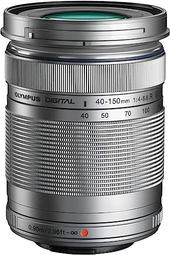 Olympus M.Zuiko Digital ED 40-150mm F4‑5.6 II Objektiv, Telezoom, geeignet für alle MFT-Kameras (Olympus OM-D & PEN Modelle, Panasonic G-Serie), silber von Olympus
