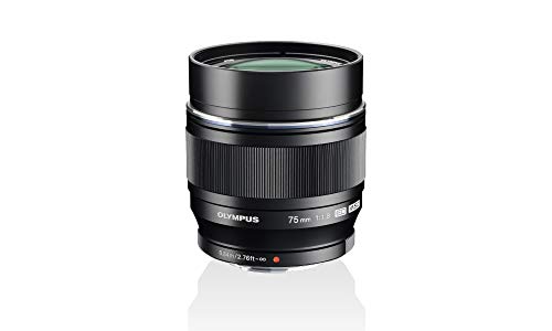 Olympus M.Zuiko Digital ED 75mm F1.8 Objektiv, lichtstarke Festbrennweite, geeignet für alle MFT-Kameras (Olympus OM-D & PEN Modelle, Panasonic G-Serie), schwarz von OM SYSTEM