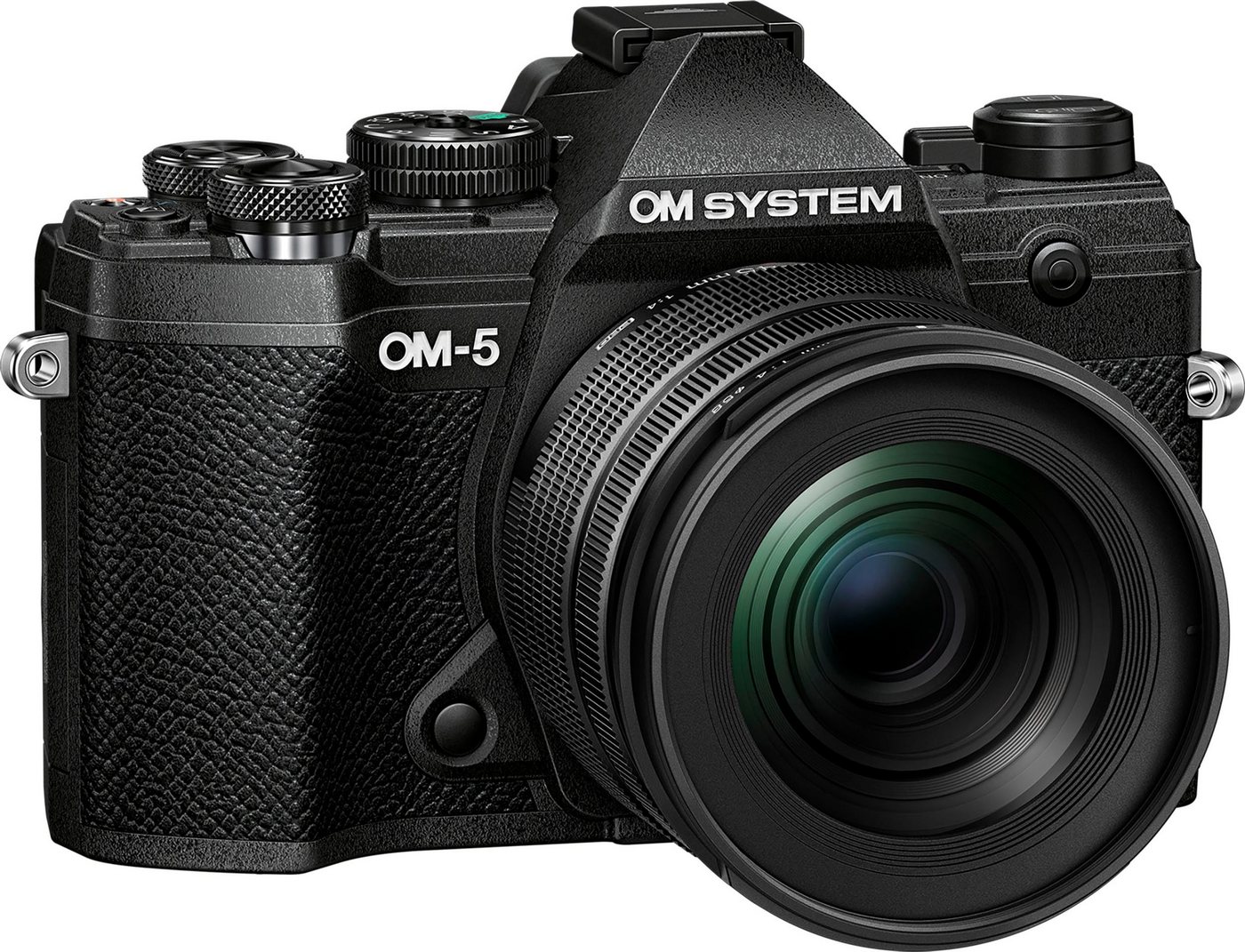 Olympus OM-5 1245 Kit Systemkamera (M.Zuiko Digital ED 12‑45mm F4 PRO, 20,4 MP, Bluetooth, WLAN (Wi-Fi) von Olympus