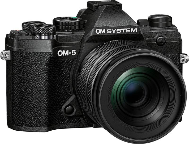 Olympus OM-5 1245 Kit Systemkamera (M.Zuiko Digital ED 12‑45mm F4 PRO, 20,4 MP, Bluetooth, WLAN (Wi-Fi) von Olympus