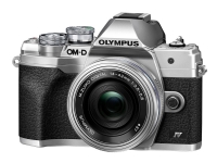 Olympus OM-D E-M10 Mark IV - Digitalkamera - spiegellos - 20,3 MP - Four Thirds - 4K / 30 fps - 3x optischer Zoom M.Zuiko Digital 14-42 mm II Objektiv - Wi-Fi, Bluetooth - silber von Olympus